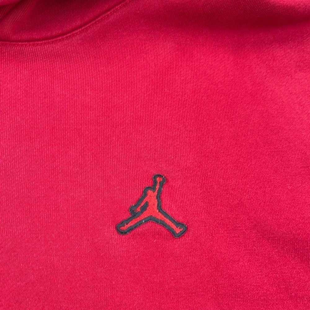 Jordan Hoodie Men XL Red‎ Black Sweatshirt Jump Man Air Y2K Loose Fit Adult